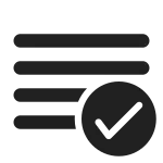 Text Change Accept SVG Icon